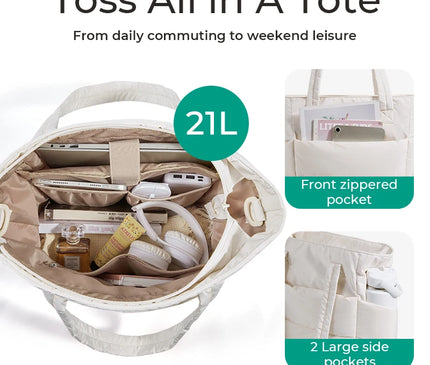 Sac Fourre-tout Matelassé Rose Bandoulière Ajustable